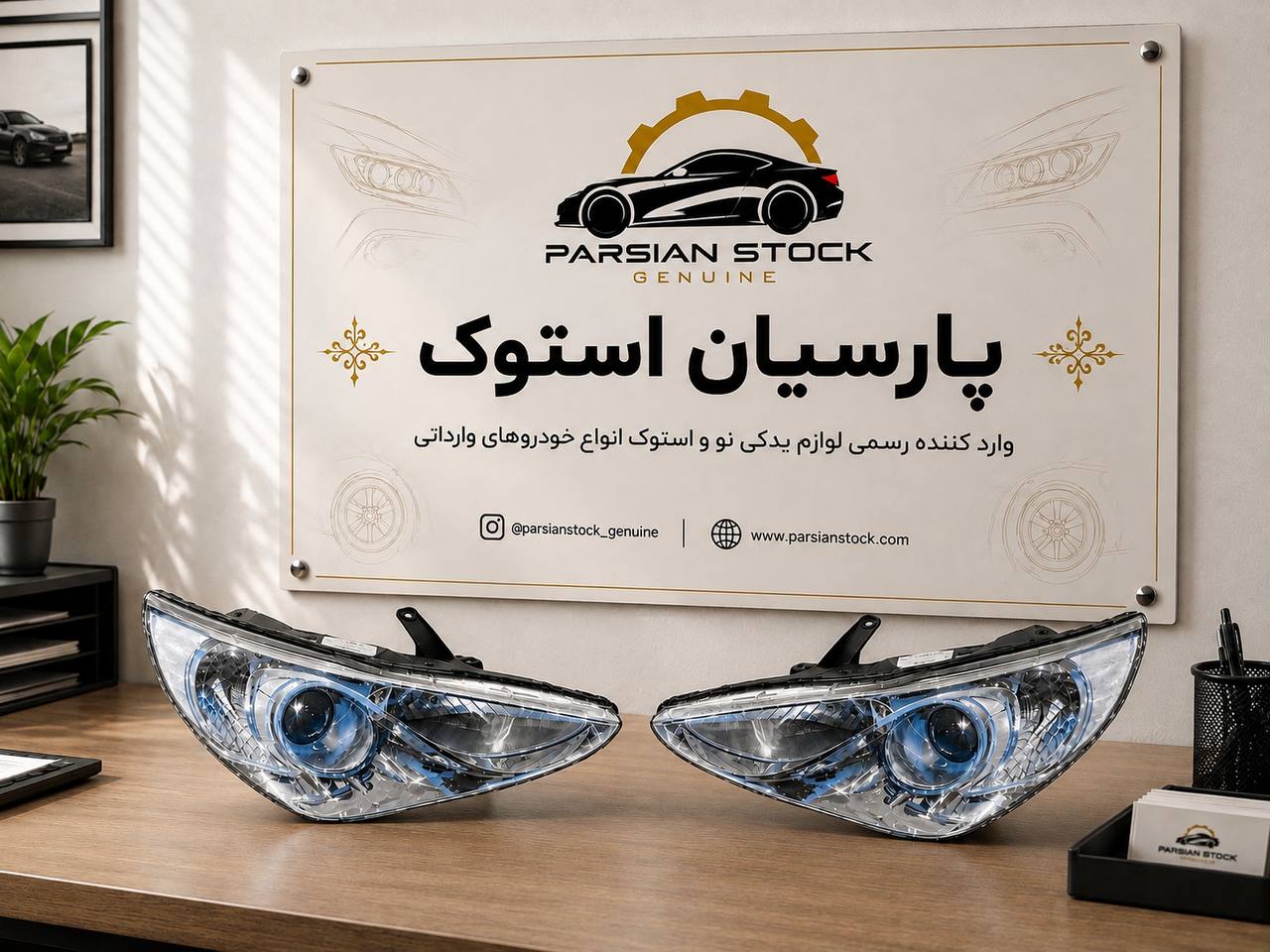 چراغ جلو سوناتا YF زنون استوک اورجینال