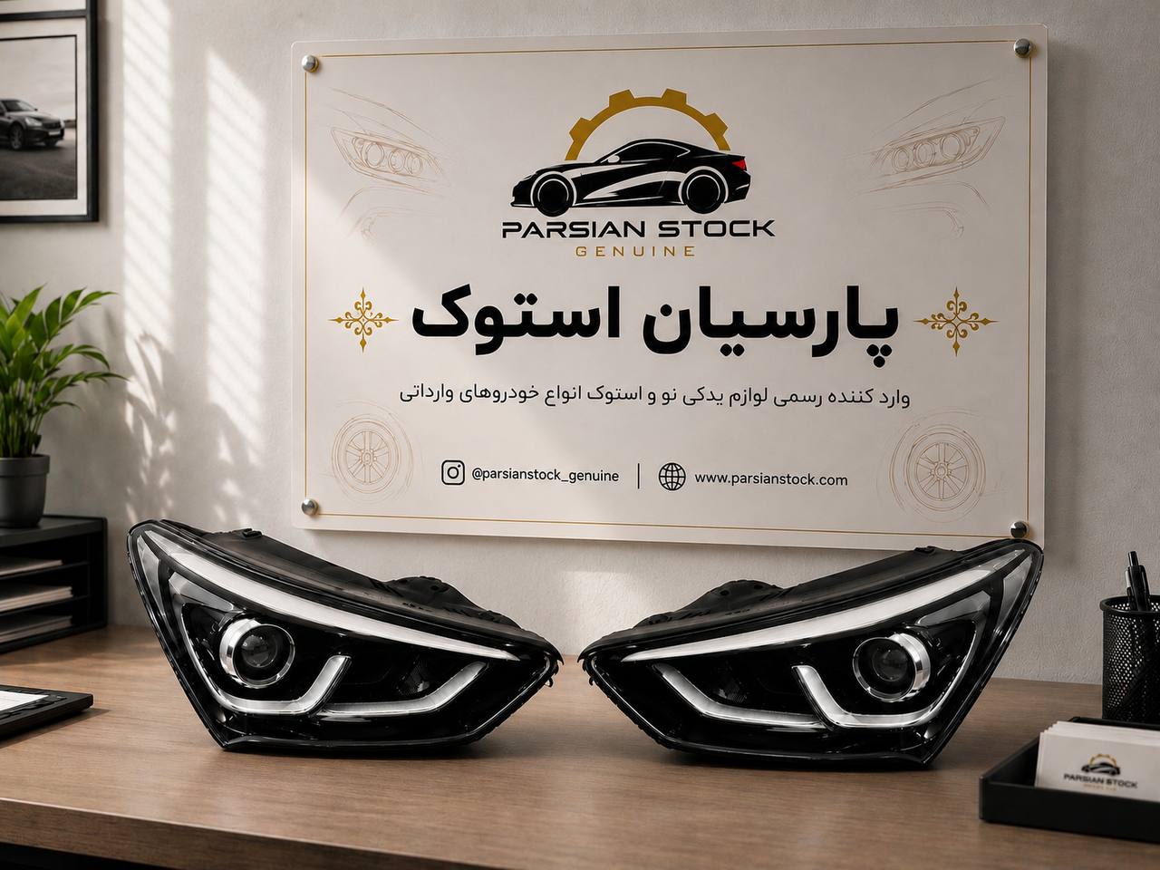  چراغ جلو سانتافه ۲۰۱۷ زنون غیر چرخشی استوک اورجینال